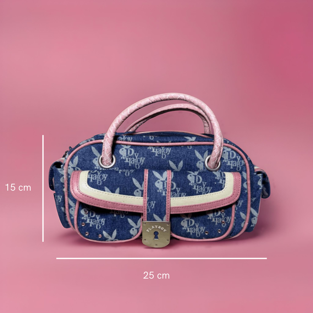 Denim HandBag - Playboy